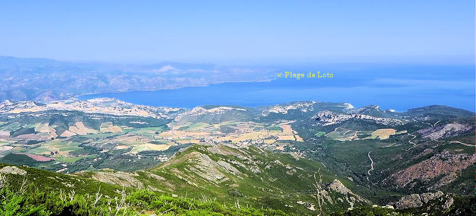 Serra di Pigno, Blick auf St. Florent a